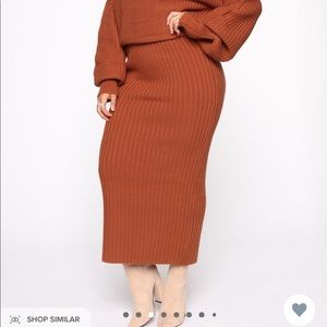 Fashion Nova Sweater Skirt